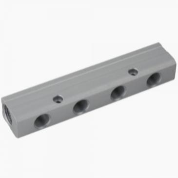Manifold, Aluminium Double Sided - Female Inlet & Outlet